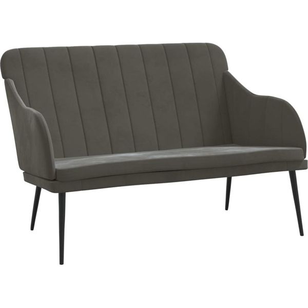 Syfax™ Panca Grigio Scuro 110X76X80 Cm In Velluto-image