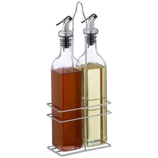 Distributore Di Aceto E Olio Sullo Scaffale-image