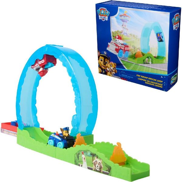 Giocattolo Paw Patrol Loop Playset Pup Squad Con Veicoli E Starter-image