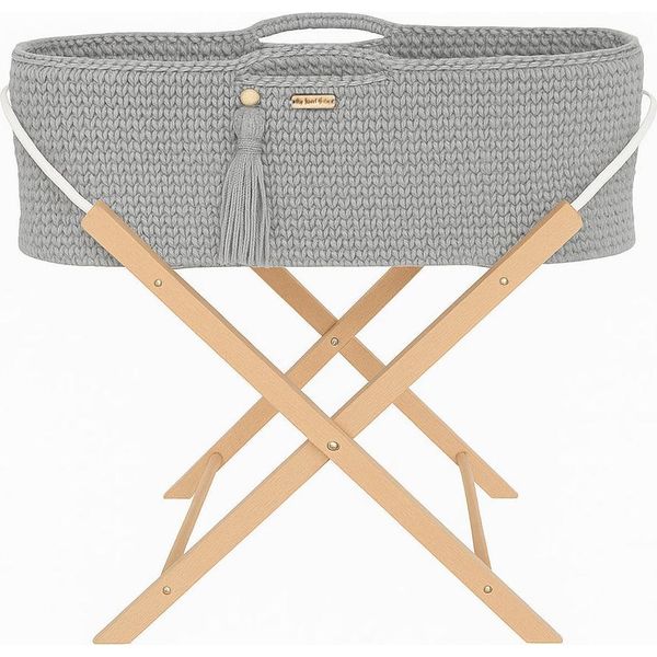 Culla Boho Fatta A Mano - Lettino - Con Materasso Antibatterico E Supporto In Legno-image