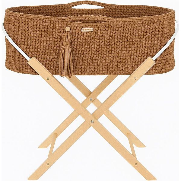 Culla Boho Fatta A Mano - Letto In Cotone - Materasso Traspirante E Antibatterico-image