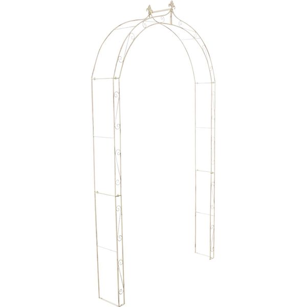 Elegante Arco Da Giardino Per Piante Rampicanti In Ferro Verniciato A Polvere | Colore: Antiquariato-image