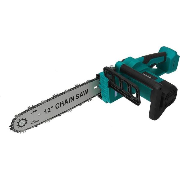 Motosega Elettrica - Motosega A Batteria 30 Cm - Motore Senza Spazzole - 6800 Giri/Min - 4000-5999 W - 1 Batteria - Marrone Cioccolato-image