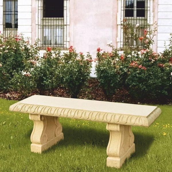 Casa Padrino Panca Da Giardino Barocca Beige 140 Cm - Mobili Da Giardino Barocchi - Italy-image