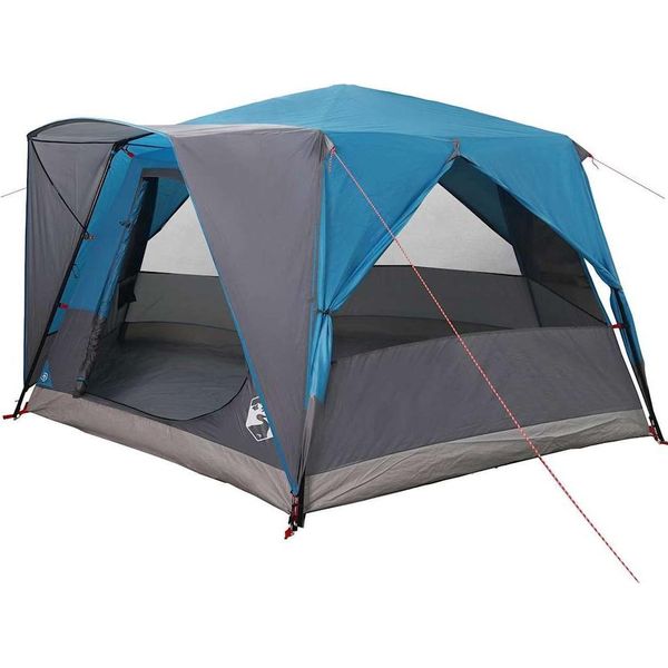 Vidaxl Tenda A Casetta Con Tetto E Portaoggetti Blu 400 X 350 X 212 Cm-image