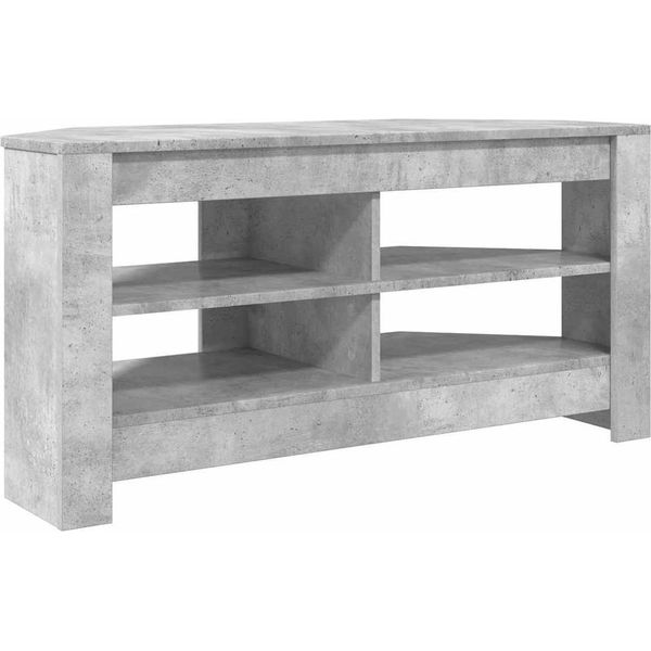 Vidaxl Mobile Tv Angolare Grigio Cemento 102 X 40,5 X 45 Cm Materiale In Legno-image