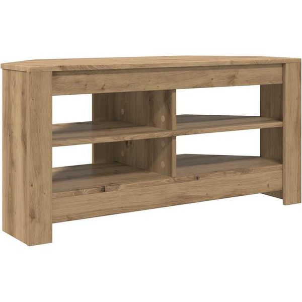 Vidaxl Mobile Tv Ad Angolo In Legno Di Recupero 102 X 40,5 X 45 Cm Materiale A Base Di Legno-image