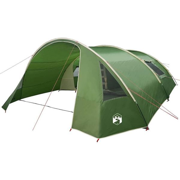 Vidaxl Tenda A Tunnel Con Tetto Verde E Bianco 700 X 590 X 215 Cm-image