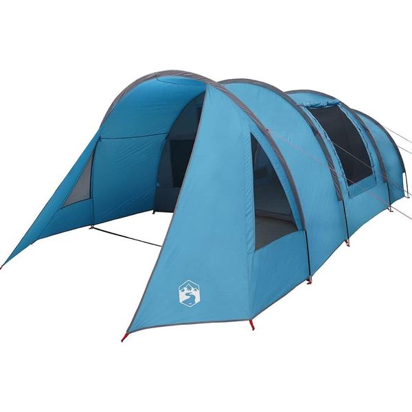 Vidaxl Tenda A Tunnel Con Tetto Blu E Grigio 778 X 356 X 210 Cm-image