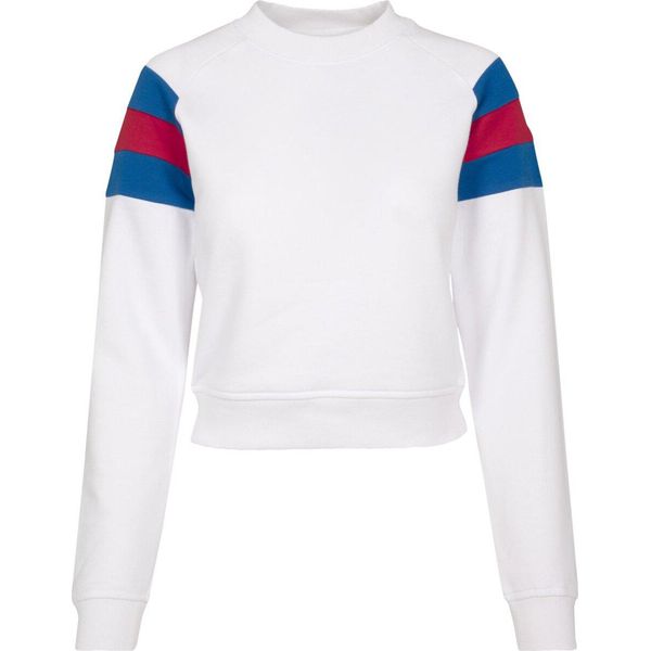 Urban Classics Donna - Pullover Corto A Righe Weiß - 4XL-image
