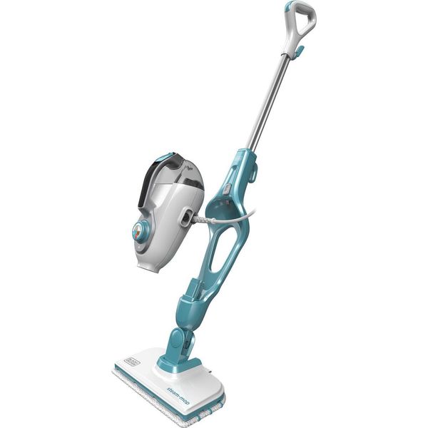 Black & Decker FSMH1321 Steam Cleaner Steam Mop 0.5 L 1300 W Blue, White-image