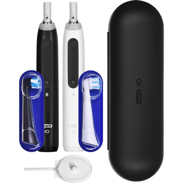 Braun Oral-B Io5 Duo Matt Black/Quite White Electric Toothbrush-image