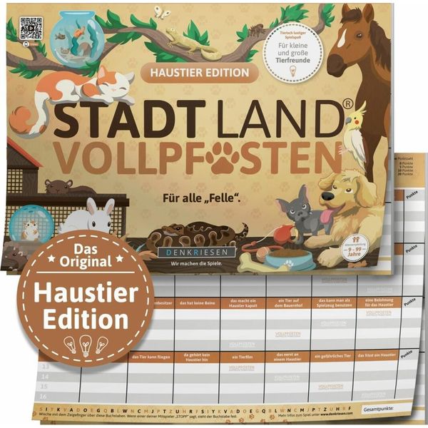 D & R Denkriesen Stadt Land Vollpfosten® - Haustier Edition - ''FüR Alle ''Felle.'' - A4 DENSL225-image