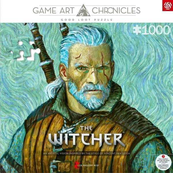 Puzzle The Witcher Iii: KróLewskie Polowanie - Sztuka Van Gogha (1000 ElementóW)-image