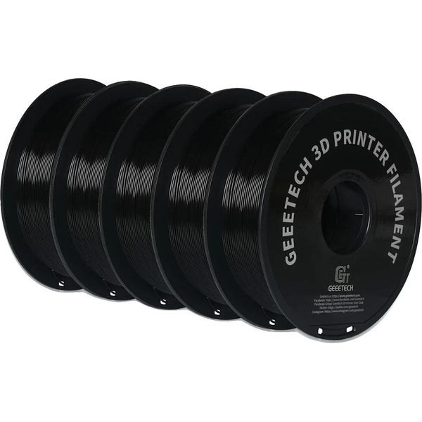 Filamento Per Stampa 3D, Diametro 1,75 Mm, Materiale Petg, Nero-image