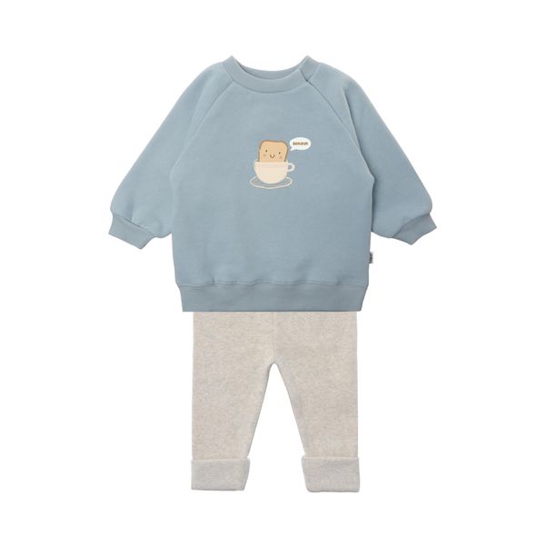Sweatanzug Liliput "Toast", MäDchen, Gr. 62/68, Bunt (Mehrfarbig), 80% Baumwolle, 20% Polyester, Bedruckt, SportanzüGe, Bestehend Aus Leggings Und Sweatshirt-image