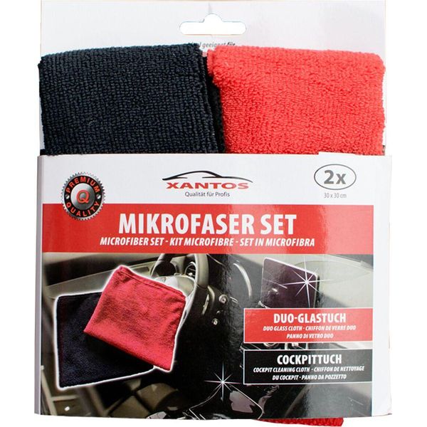 Xantos 514233 Xantos Mikrofaser Set Rot/Schwarz-image