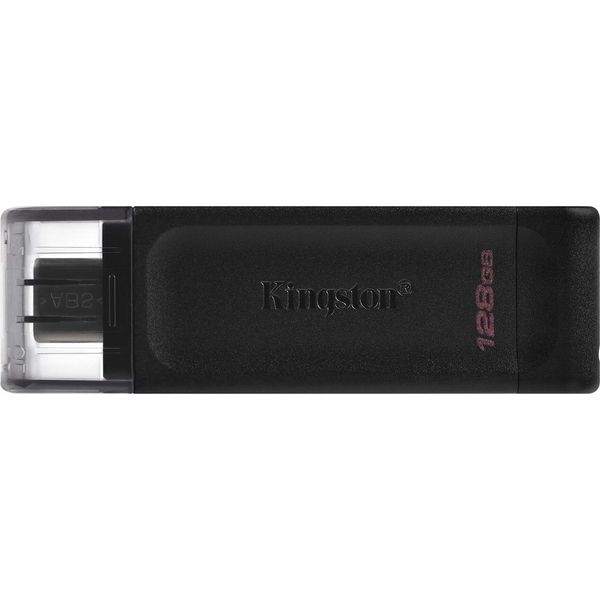 Kingston | Pamięć Flash Usb | Datatraveler 70 | 128 Gb | Usb 3.2 Gen 1 Type-C | Czarny-image