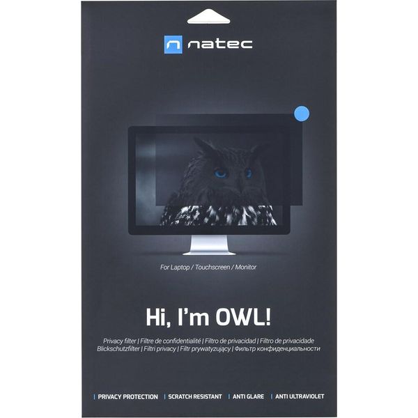 Natec Natec NFP-2288 Filtro Privacy Display 43,9 Cm (17,3") Monitor/Laptop Filtro Privacy Display Senza Cornice 2H"-image