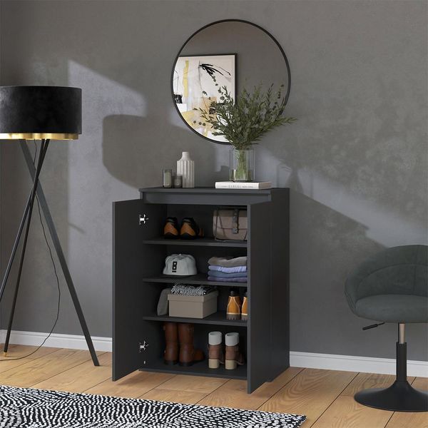 Vicco Credenza Claus, 74 X 99.6 Cm Con 2 Porte, Antracite-image