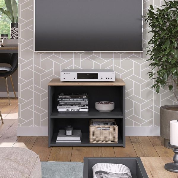 Vicco Mobile Tv Wido, 60 X 50 Cm Con 2 Scomparti, Antracite/Sonoma-image