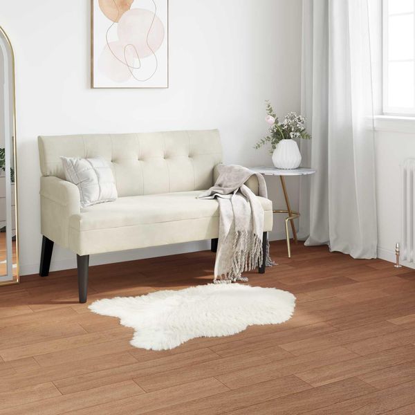 Vidaxl Tappeto In Pelle Di Pecora Artificiale Tafalla White 80 X 120 Cm Poliestere-image