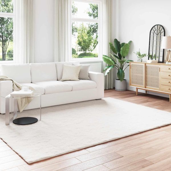 Vidaxl Tappeto Coniglio In Pelliccia Sintetica Olite Crema 200 X 280 Cm Poliestere-image