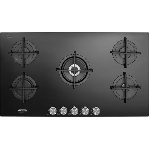 De'longhi Nsl 590 Nc Piano Cottura Nero Da Incasso 90 Cm Gas 5 Fornelli-image