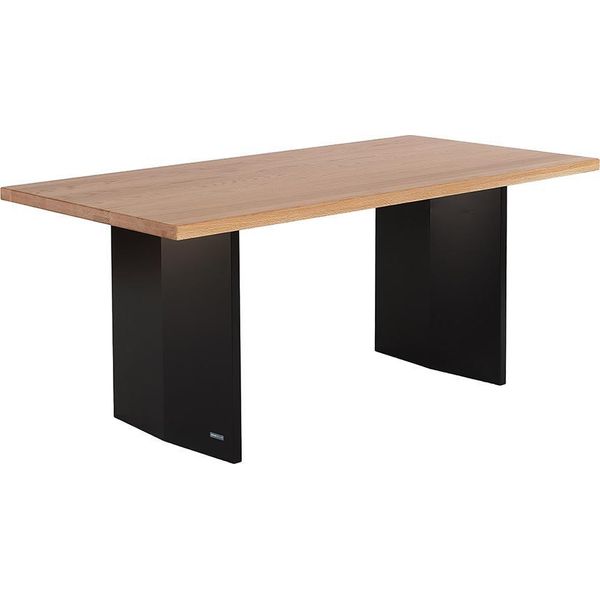 Home Deluxe Tavolo Da Pranzo Domela - Rovere Naturale, Oliato (180 X 75 X 90 Cm) | Tavolo In Legno Massiccio Dal Design Moderno Per Sala Da Pranzo E Cucina-image