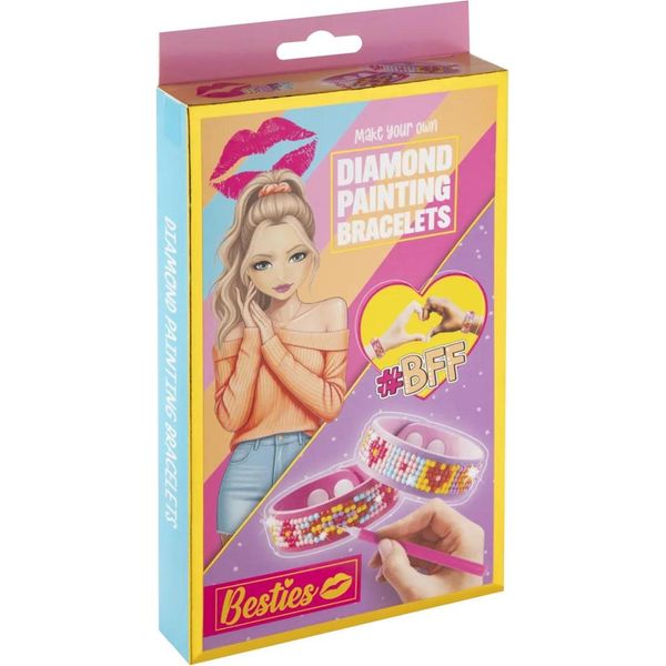 Gruppo Di Artigianato Creativo Besties Braccialetti Di Pittura A Diamante-image