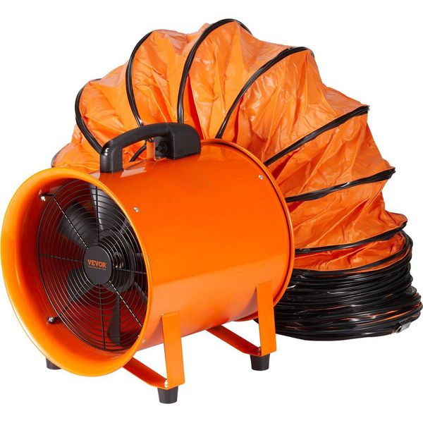 Ventilatore Da Costruzione Motore 255-W-AC Ventilatore Da Costruzione 2830 Giri/Min Ventilatore Da Costruzione Soffiante 811 L/S (1893 Cfm) Ventilatore Assiale Con Tubo Flessibile Da 10 M Ventilatore Assiale 79 Db Livello Di Rumorosità Ventilatore Industriale-image