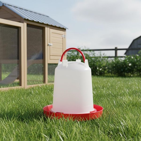 Mucola Abbeveratoio Per Pollame Abbeveratoio Per Animali Abbeveratoio Per Pulcini In Plastica Abbeveratoio Per Polli Abbeveratoio Per Anatre - 1 Litro-image