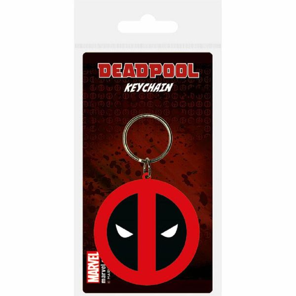 Portachiavi In Gomma Marvel Comics Simbolo Di Deadpool 6 Cm-image