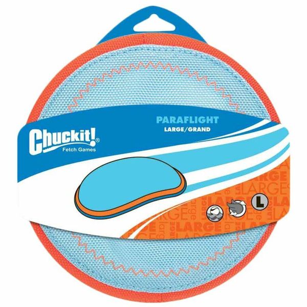 Chuckit! 221301 Gioco Per Cani Paraflight, Frisbee Galleggiante E Svolazzante, L-image