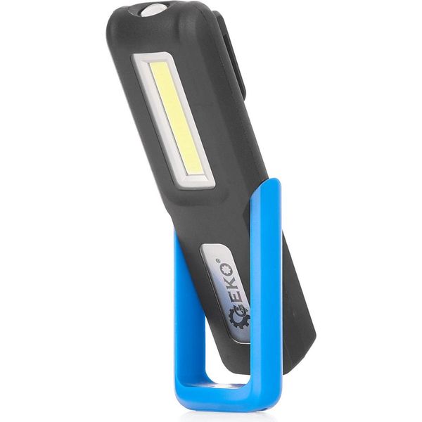 Geko Torcia Da Lavoro A Batteria 3+3W Led Cob 1200 Mah Con Impugnatura E Magnete G15113-image