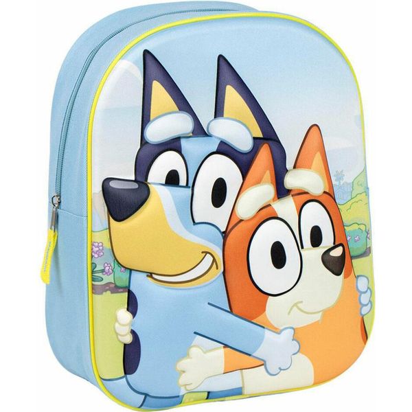Zaino Scuola Materna 3D Bluey Blu-image