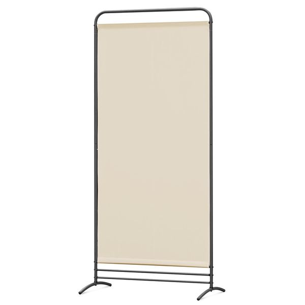 Angel Living Schermo Pieghevole 1 Pezzo 81 X 180 Cm Tessuto Parete Divisoria Camera Balcone Privacy Schermo Parete Divisoria Beige-image