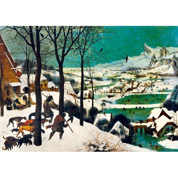 Bluebird Puzzle Puzzle Pieter Bruegel Il Vecchio - Cacciatori Nella Neve (Inverno) 1565 - 1000 Teile-image