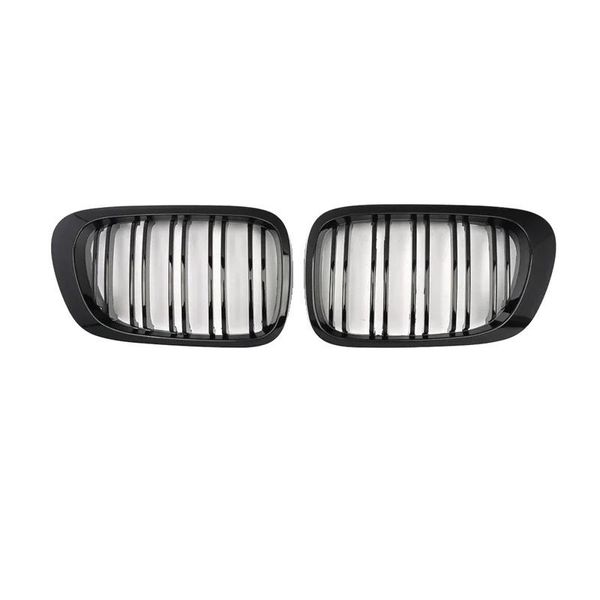 Griglia Anteriore Per Bmw E46, Finitura Nera Lucida, Facile Da Installare, Come Da Figura-image