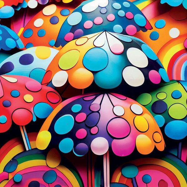 Yazz Puzzle Ombrello Colorato - Bunte Rundpuzzle 1023 Teile-image