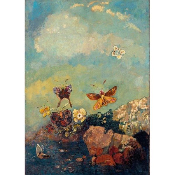 Grafika Puzzle Odilon Redon - Puzzle D'arte Farfalle 500 Pezzi-image