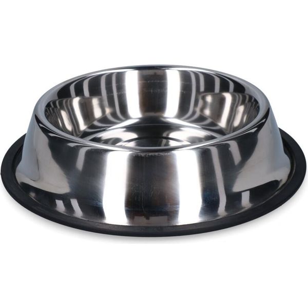 Ciotola Per Mangiare O Bere In Acciaio Inox Con Antiscivolo 450Ml Ø 19Cm-image