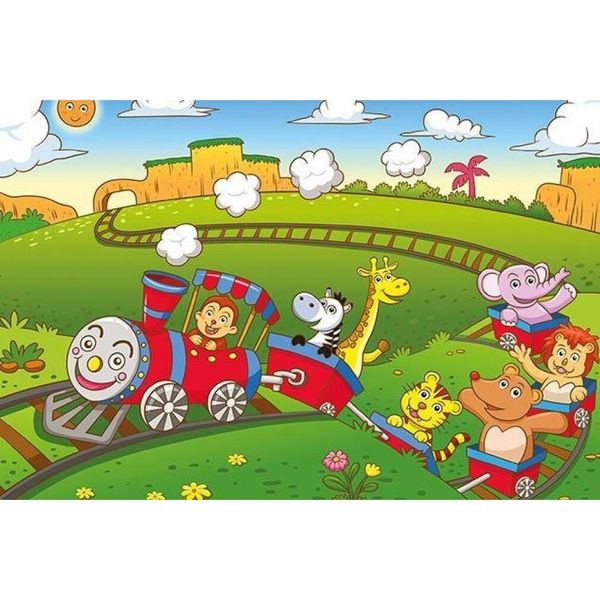 Art Puzzle Puzzle In Legno Treno Degli Animali 25 Pezzi-image