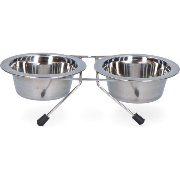 Ciotola Di Alimentazione E Abbeveraggio In Acciaio Inox Con Standard Da 200 Ml Ø 11 Cm-image