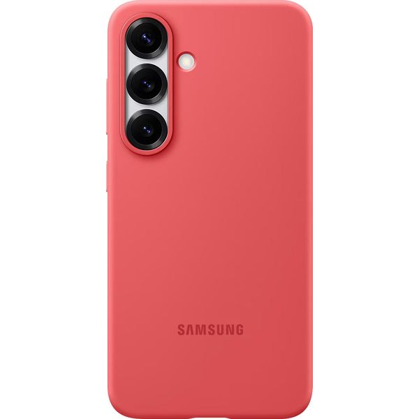 Custodia In Silicone Samsung Per Galaxy S25, Cover, Samsung, Galaxy S25, 15,8 Cm (6,2"), Rosso"-image