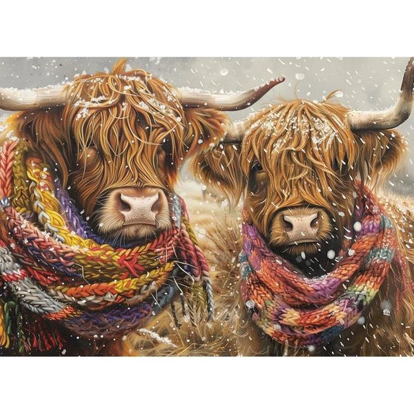 Puzzle Cobble Hill Paesaggio Invernale - 500 Pezzi Di Puzzle Divertenti-image