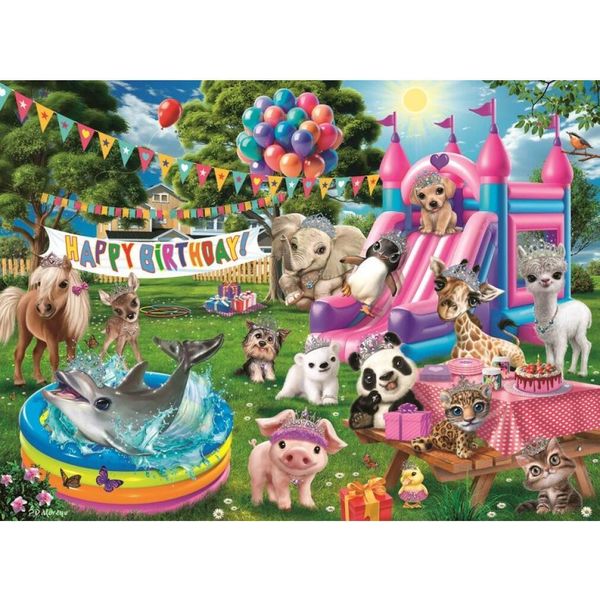 Ravensburger Puzzle Animale Festa Di Compleanno Xxl 100 Pezzi-image