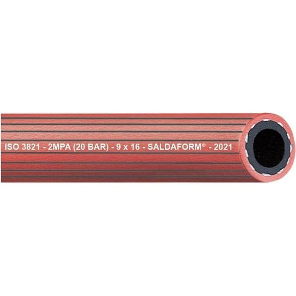 Tubo Per Acetilene Saldaform®/Rot 3255 Ø Interno 16 Mm Spessore Parete 5,0 Mm Ø Esterno 26,0 Mm Lunghezza 50 M-image