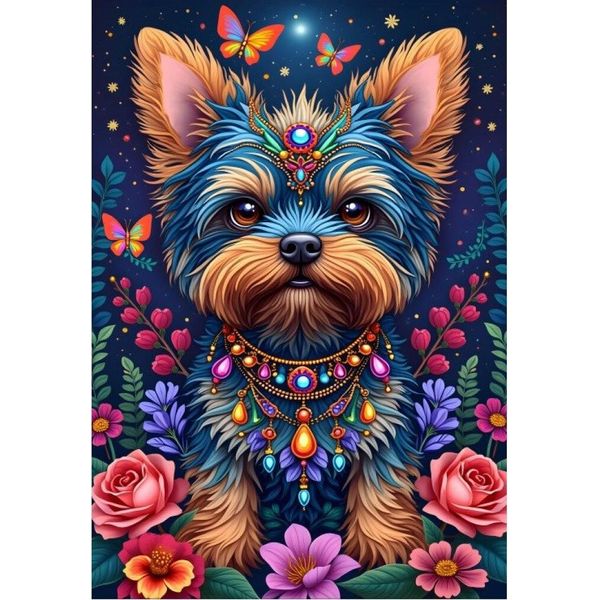 Puzzle Alipson - Puzzle Del Cane Flowerland Per Bambini - Giocattolo Educativo-image