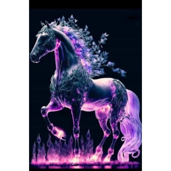 Norimpex Quadro Diamantato Cavallo Fantasma 30X40Cm-image